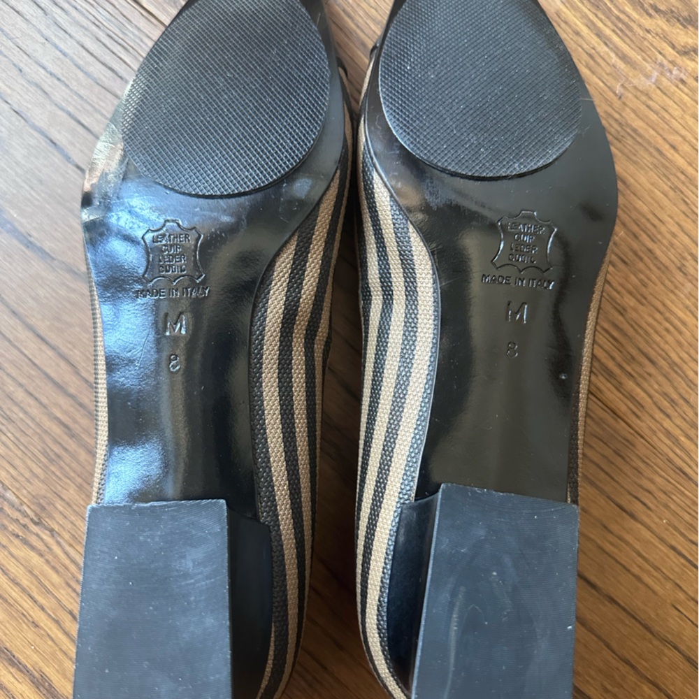 Classic Fendi heeled flats & barrette set - Picture 2 of 5